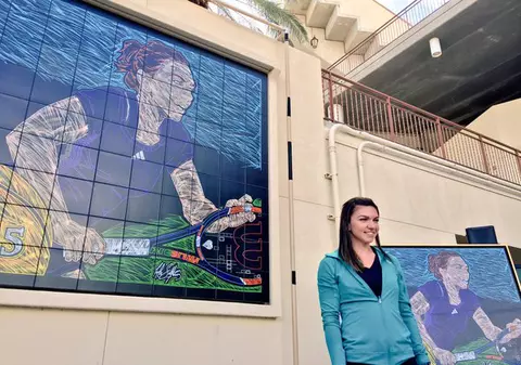 Chipul Simonei Halep este pe toate zidurile la Indian Wells. ^Numărul 5 WTA și-a aflat traseul la turneul american / VIDEO