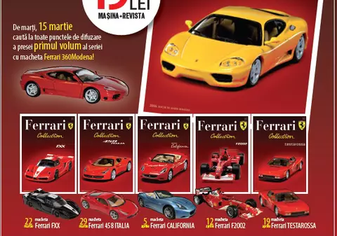 Libertatea prezintă colecția de mașini Ferrari