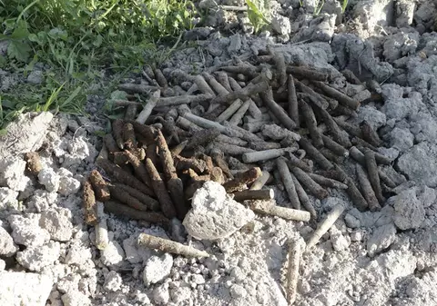 Peste 1.000 de cartuşe din Al Doilea Razboi Mondial, găsite în curtea unui bărbat din Sălaj