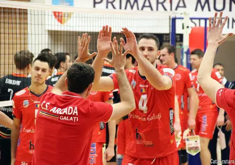 Arcada Galați și-a adjudecat bronzul la volei. Ploieștiul, în Cupa Challenge. Rezultate din Divizia A1 masculină