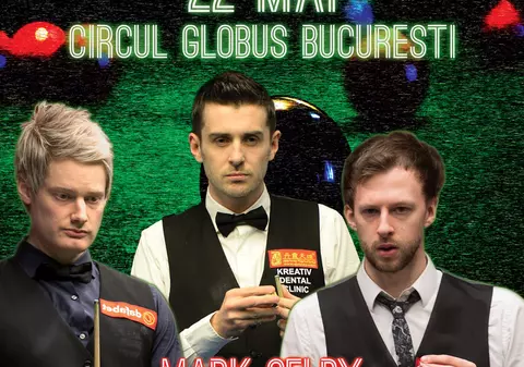 A mai rămas o lună până la ”Best of Snooker”: numărul 1 mondial Mark Selby, Robertson și Trump vin la București