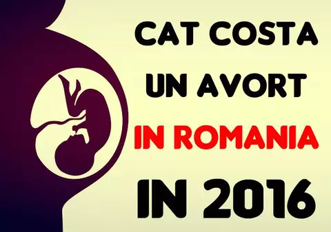 Cât costă un avort în România, în 2016