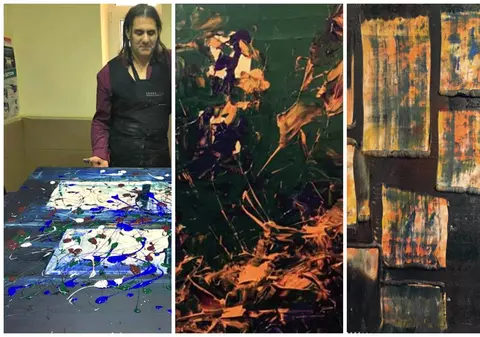 Ce suflet de artist neliniștit are ”craiul” rockului românesc, Marian Ionescu!  Își pictează... melodiile!