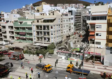 Bilanţ final după prăbușirea unei clădirii de apartamente în Tenerife: 7 morți