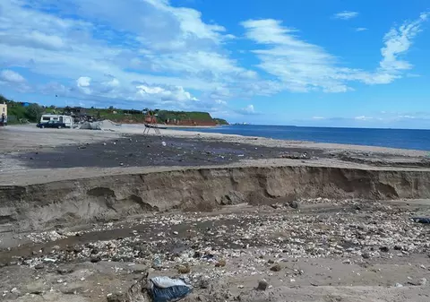 O plajă din Vama Veche a dispărut, după o ploaie de 16 ore | FOTO