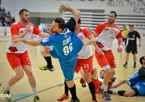 Handbal masculin. CSM București - Dunărea Călărași 34-27, în Liga Națională
