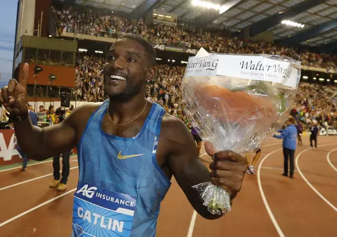 Sprinterul Justin Gatlin a bifat al doilea timp al anului în proba de 100 de metri