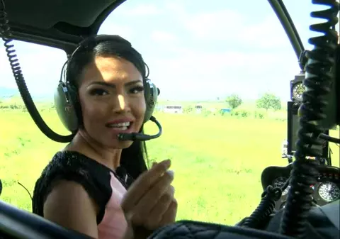 Andreea Mantea a ajuns cu elicopterul la nuntă