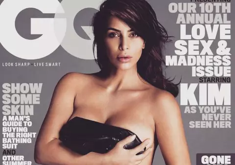 Kim Kardashian, goală pe coperta GQ