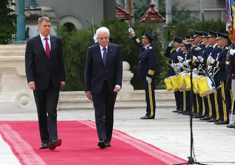 Klaus Iohannis l-a primit la Cotroceni pe președintele Italiei