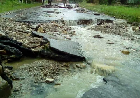 Imagini apocaliptice în judeţul Buzău! Natura a făcut ravagii