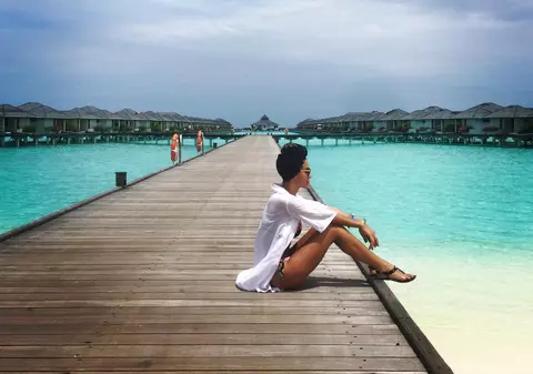 Adelina Pestrițu a plecat în Maldive pentru o  ședință foto spectaculoasă. Imagini rare cu iubita lui Speak