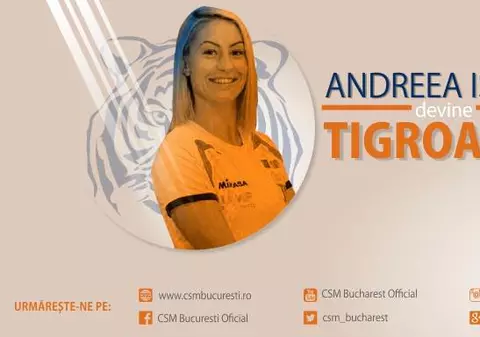 Tulceanca Andreea Ispas este noul libero al formaţiei de volei a clubului CSM Bucureşti