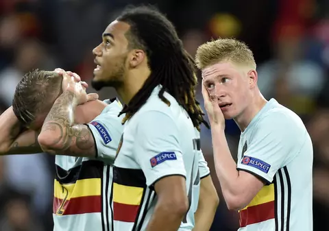 Euro 2016. Belgienii s-au bătut în vestiar, după ratarea calificării în semifinale în fața Țării Galilor. Courtois l-a criticat pe Wilmots