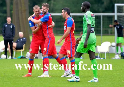 Steaua - PAOK Salonic 4-3. Steliștii au revenit de la 1-3. Tudorie a marcat două goluri! Cojocaru a luat un gol de cascadorii râsului / VIDEO