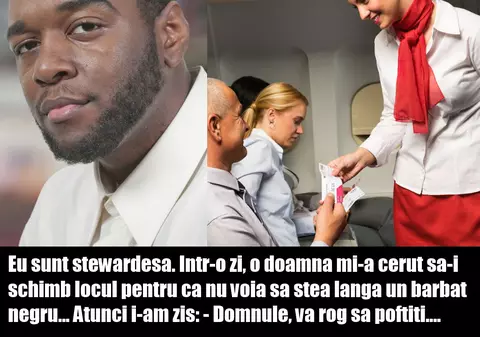 A solicitat un alt loc in avion. Stewardesa a făcut ceva neașteptat