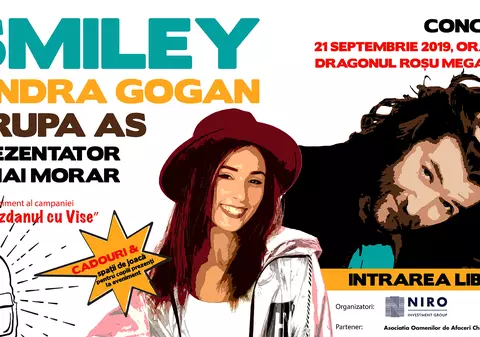 (Publicitate) Concert extraordinar: Smiley și Andra Gogan aduc la viață „Ghiozdanul cu Vise” la Dragonul Roșu