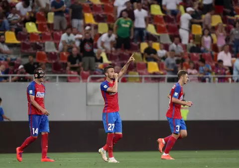Liga 1, Etapa a 7-a. Steaua - Astra 1-0. GOLdrin a decis jocul, dintr-o lovitură liberă! Junior Morais, eliminat în final! Meciul s-a încheiat cu îmbrânceli/ VIDEO&FOTO