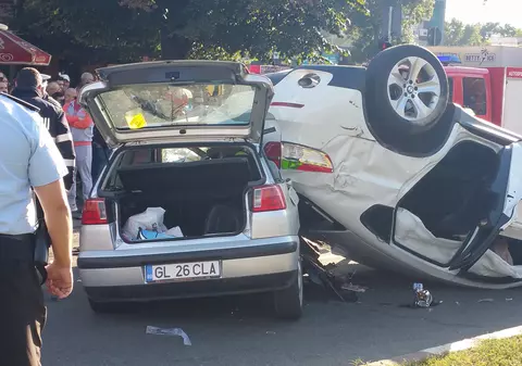Accident mortal în fața Poliției Județene Galați. O persoană a murit în urma impactului VIDEO