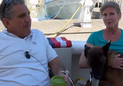 Un câine a înotat 10 kilometri și a mers alți 19, ca să ajungă la stăpânii săi