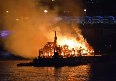 Londonezii au marcat 350 de ani de la marele incendiu | FOTO