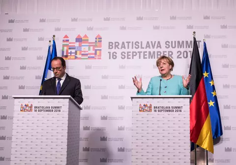 Summitul de la Bratislava| Germania şi Franţa vor colabora "intens" pentru "succesul" Uniunii Europene