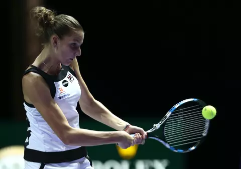 Tenis. Karolina Pliskova s-a impus în fața lui Garbine Muguruza în Grupa Albă, la Turneul Campioanelor