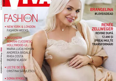 Jojo își arăta cu mândrie burtica de gravidă într-un pictorial pentru revista Viva
