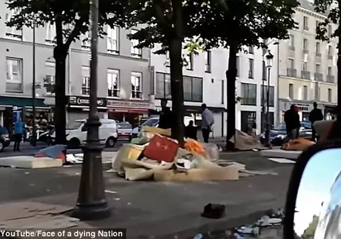 ”Scene de apocalipsă” în Paris. Cum arată străzile după mizeria lăsată migranții africani
