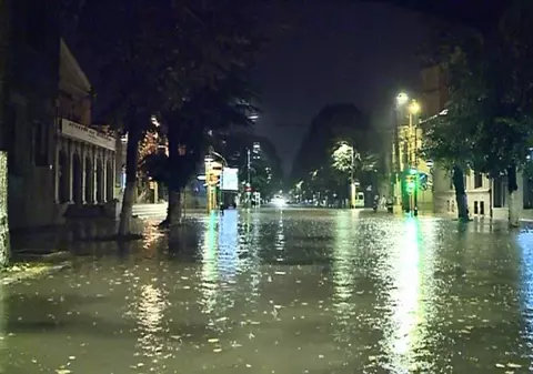 Inundații în Constanța din cauza ploilor torențiale