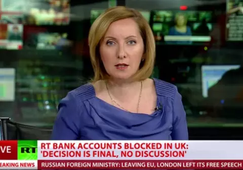 Conturile bancare ale postului Russia Today au fost blocate în Marea Britanie