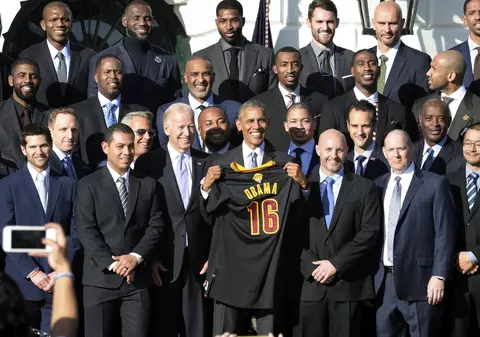 Cleveland Cavaliers, campioana NBA, a fost primită la Casa Albă de Barack Obama, președintele SUA