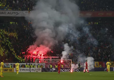 Încă o premieră marca Burleanu. FRF dă în judecată fanii care au produs incidentele de la meciul cu Polonia