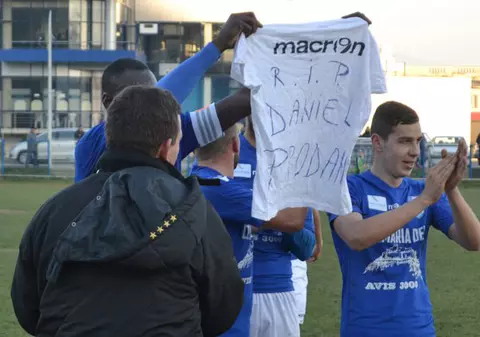Ousmane Ndoye i-a dedicat lui Daniel Prodan golurile marcate într-un meci din Liga a 3-a
