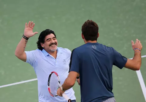 Tenis. Maradona a venit la Zagreb pentru a asista la finala Cupei Davis, Croația-Argentina