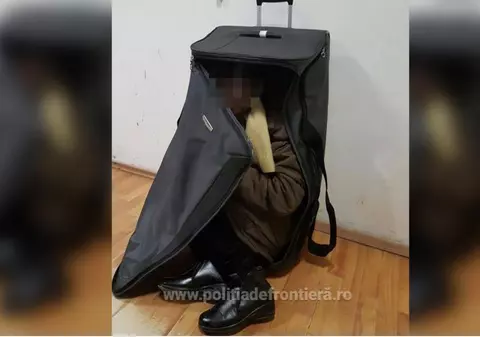Două femei din Afganistan s-au ascuns în geamantane. Prinse în tren de polițiștii de frontieră din Arad