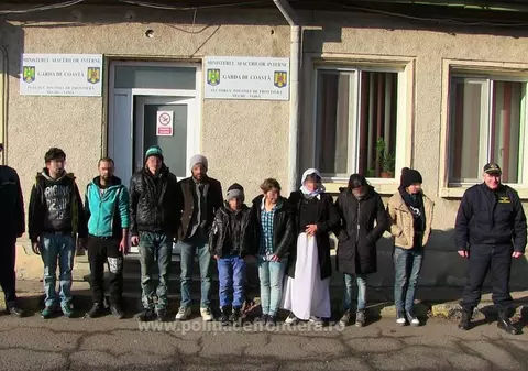 Irakieni prinși de polițiștii de frontieră din Constanța în timp ce încercau să intre ilegal în România