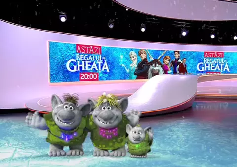 Personajele din Frozen au invadat studioul Observatorului de la Antena 1