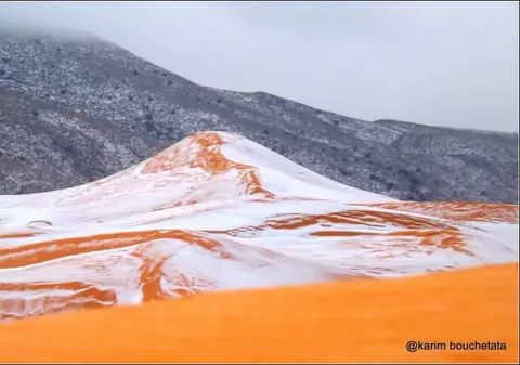 A nins în Sahara pentru prima dată în ultimii 37 de ani