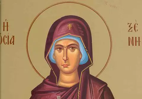 Calendar ortodox, 24 ianuarie. Sfânta Cuvioasă Xenia