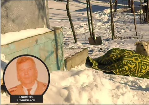 Prietenul necuvântător i-a stat la căpătâi unui colonel mort în zăpada