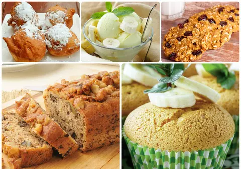 5 deserturi ușoare din banane coapte