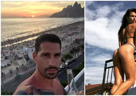 Marco Borriello a mai făcut o cucerire. Frumoasa Dayane Mello l-a pus cu botul pe labe / GALERIE FOTO