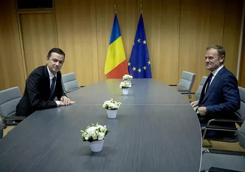 Donald Tusk, mesaj în limba română pe Twitter după întâlnirea cu Sorin Grindeanu