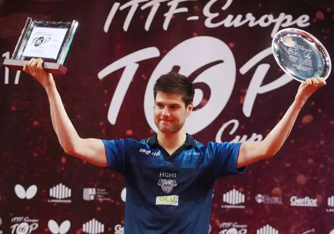 Dimitrij Ovtcharov și Li Jie au câștigat Top 16 Europa la tenis de masă. Recordul lui Ovtcharov / GALERIE FOTO