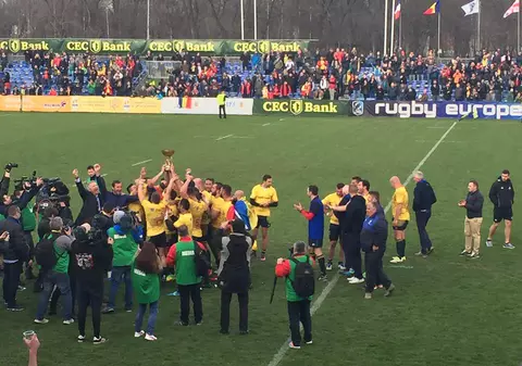România - Georgia 8-7, în Rugby Europe Championship. “Stejarii” câștigă după șapte ani Cupa Antim Ivireanu, dar pierd trofeul european