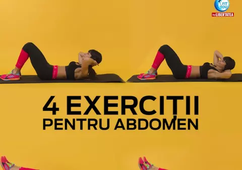 FIT YOU! 4 exerciţii alternative pentru abdomen cu Antrenor Diana Stejereanu
