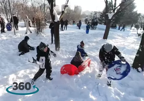 Marea Bulgăreală în parcul IOR din București. Video 360°