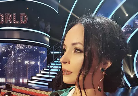 Andreea Marin, într-o rochie delicată la ”Uite cine dansează!”