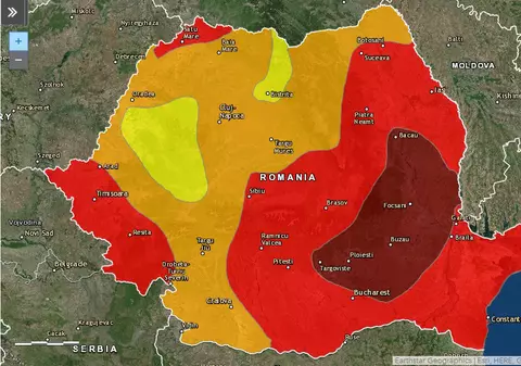 Cinci cutremure în mai puţin de opt ore, în România